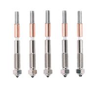 LICAEVEY 5PCS Bimetal Nozzle Replacement for Q2 Q2C 3D Printer 0.2 0.4 | Set includes 0.2mm, 2pcs 0.4mm, 0.6mm, 0.8mm sizes, Bimetal construction with ceramic insulation