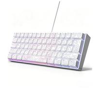 LICAEVEY 61 Key USB Wired RGB Keyboard, Compact Mechanical Feel with 25 Key No Conflict Tech for Gaming Working