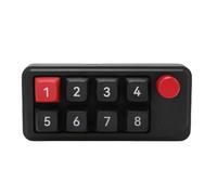 LICAEVEY 8 Key Mechanical Gaming Keyboard, USB C Wired Numeric Keypad, One Handed Macro Programmable Keyboard Portable RGB Backlight Game Keyboard with Knob Control for Lapotop, Working, (Black)