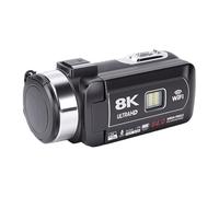 LICAEVEY 8K Video Camera Camcorder with 64MP Photo 18X Digital Zoom, Vlogging Camera for with 3 Inch Touch Screen LED Light, WiFi Webcam for Live Stream Travel, IR Night