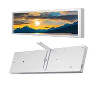 LICAEVEY 9.2 Inch Computer Secondary Screen, PC Case Side Panel LCD Display CPU Temperature Monitor with Customizable Themes and Wallpapers, Real Time Performance Metrics for Wins (White)