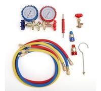 LICAEVEY AC Manifold Gauge Set, HVAC Refrigerant Charging Kit for R134a