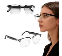 LICAEVEY AI Smart Glasses, Wireless Bluetooth Glasses, AI Real Time Translation, Lightweight Comfort Design for Extended Wear and Conversations