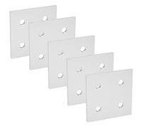 LICAEVEY Aluminium 4 Hole Vertical Connecting Plate, 5Pcs Joining Plate for Aluminum Extrusion Profile Connector, Frame Hardware Bracket with Slot Board for Workshop (6060)