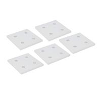 LICAEVEY Aluminium 4 Hole Vertical Connecting Plate, 5Pcs Joining Plate for Aluminum Extrusion Profile Connector, Frame Hardware Bracket with Slot Board for Workshop (8080)