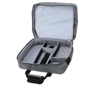 LICAEVEY Audio Mixer Case, Large Capacity DJ Mixer Bag with Removable Dividers & 10mm Padding, Protective Carrying Case for Podcast Gear, Microphones Cables