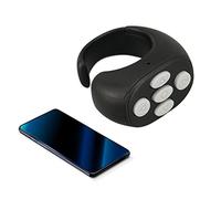 LICAEVEY Bluetooth 5.3 Smart Ring Controller, Wireless Remote Page Turner for Reading and Video Control (Black)