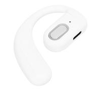 LICAEVEY Bluetooth 5.4 Earpiece, Wireless Handsfree Earpiece with Noise Cancelling Mic, Rotatable Design, Lightweight Single Ear Headset for Music Sports Gaming (White)