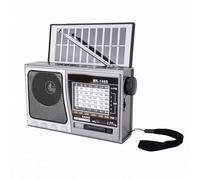 LICAEVEY Bluetooth Solar Radio, Portable Solar Power AM FM SW Weather Radio with LED Flashlight and USB Charging for Travel Camping Hiking Emergency