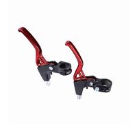 LICAEVEY Brake Levers for Mountain Bike, 1 Pair Alloy Bicycle Brake Levers with Automatic Restoration, Lightweight Cycling Handles for, Road Bike, Blue (Red)