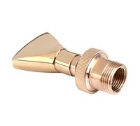 LICAEVEY Brass Fountain Nozzle, 1/2" 3/4" Fan Shaped Sprinkler Spray Head, Adjustable Direction Pond Water Sprayer for Garden Landscape, Universal Female G1/2 Male G3/4 Fitting, Decorative