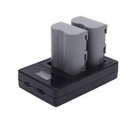 LICAEVEY Camera Battery Replacement, Dual USB Charger Set with 2x 2750mAh Lithium Battery, LED Display, 7.4V Power for Travel Photography and for D50 D70 D80 D90