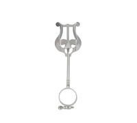 LICAEVEY Clarinet Marching Lyre, Portable Music Sheet Clip Holder for Clarinet Trumpet with Iron Clamp, Music Stand Clip for Band Marching, Rust Proof Flip Folder Accessory (for)