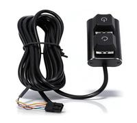 LICAEVEY Desktop Computer Power Switch, External PC Power Key with Mechanical Key, 2m Extension Cable, 7 Color RGB Lighting On Off Reset Switch for Motherboard DIY PC Testing