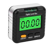 LICAEVEY Digital Level Box, 4x90°High Precise Magnetic Angle Gauge with LCD Backlit Screen for Woodworking, Table Saw Miter Angle Setting/Construction