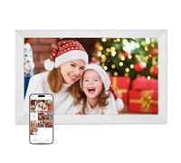 LICAEVEY Digital Picture Frame, 15.6 Inch Large Digital Photo Frame WiFi, 32GB, 1920 * 1080 FHD Auto Rotate Touch Screen, Tabletop & Wall Mounted, Share Picture Video, Birthday (UK Plug)