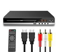 LICAEVEY DVD Player 1080P HDMI All Region, Multi Region DVD Player for TV with USB Port, CD for Home Stereo, Includes HDMI & Cables, Remote Control (GB Plug)