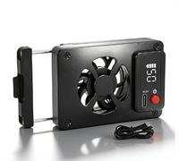 LICAEVEY External Camera Cooling Fan for A7M4, A7C, ZV E10, FX30, R5, 5 Speed Adjustable with 180min Battery, Quiet Cooling System for Video Recording and Live Streaming