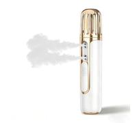 LICAEVEY Facial Mister USB Rechargeable, Nano Mist Sprayer with Dual Nozzles, Portable Cool Mist Sprayer for Face Hydrating, Makeup Setting (White)