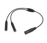 LICAEVEY GA Dual Plug to XLR Headset Adapter, Professional 5 Pin XLR Aviation Headset Adapter for Most of Aviation Headsets, Plug and Play