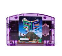 LICAEVEY Game Cartridge Fit for N64 Fast Reading Open Source Game Cartridge, Support for 64DD Retro Games, 64MB Capacity with Automatic Save Backup for Nostalgic Gaming (Purple Transparent)