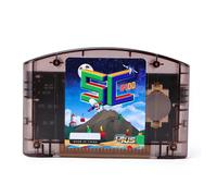 LICAEVEY Game Cartridge Fit for N64 Fast Reading Open Source Game Cartridge, Support for 64DD Retro Games, 64MB Capacity with Automatic Save Backup for Nostalgic Gaming (Black Transparent)