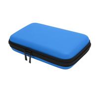 LICAEVEY Hard Shell Travel Case with 8 Game Slots & Accessory Storage for 3DS XL/2DS XL/DS Lite/DSi XL Consoles (Black) (Blue)