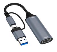 LICAEVEY HDMI to USB C Video Capture Card, 4K Input 1080P 60Hz Output, USB3.0 Game Capture Device for PS DSLR Camera, Plug and Play for Streaming Recording