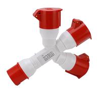 LICAEVEY Industrial Plug 1 in 3 Out 5 Pin IP44 32A