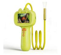 LICAEVEY Kid Borescope, HD 2MP Snake Camera with 2.4 Inch Screen and Light, IP67 Water Proof Flexible Hose Endoscope for Outdoor Exploration, Science Educational STEM Toy