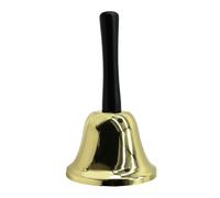 LICAEVEY Large Copper Hand Bell 7.5cm Diameter Loud Ring Bell for Classroom Teachers Pet Training Party Decor (Gold)