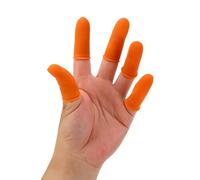 LICAEVEY Large Finger Cots Disposable Latex (100 Pack) - XL Size Protective Sleeves for Bandaged Fingers, Electronics Work & Crafts