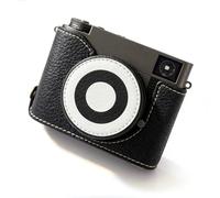 LICAEVEY Leather Protective Case Kit for X Half Camera, Vintage PU Cover with Adjustable Shoulder Strap Tripod Mount 1/4 Screw, Soft Velvet Lining Battery Access (Black)