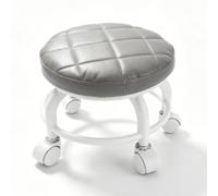 LICAEVEY Low Roller Seat, Rolling Stool with Compact Space Saving, Multi Purpose Swivel Stool for Garage Home Office, Knee Protection Workshop Creeper, 360° Mobility Silent Wheels PU (Gray)