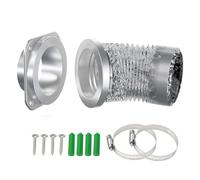 LICAEVEY Magnetic Dryer Vent Coupling Kit with Self-Aligning Magnets, Airtight EVA Seal & 14" Aluminum Foil Hose for Quick Connection and Easy Lint Cleaning