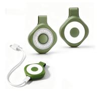 LICAEVEY Magnetic LED Light, Portable Phone Fill Light Clip on Reading Lamp, 6 Modes 3 Colors Red Warning, Type C Rechargeable for Photography Camping Car Repair Night Running (Green)