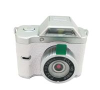 LICAEVEY Mini Keychain Camera - Magnetic Mount 12MP 1080P Portable Retro Camera with 0.96 Inch Screen & LED Fill Light for Video Recording and Vlog (White)