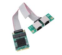 LICAEVEY Mini PCIe Gigabit Ethernet Adapter, Dual Port RJ45 Network Card with I350 Controller for Industrial PCs, Single Board Computers and Embedded Systems