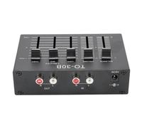 LICAEVEY Mini Phono Turntable Preamp, EQ 2 Channel Digital Sound Equalizer, 3 Band 12dB Tone Adjustment Balanced Volume Control 5V Adapter for Record Player