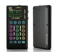 LICAEVEY Multifunctional Bluetooth Voice Changer, Portable Voice Changer with Bluetooth 8 Sound Effects, Cool Lights Sound Board Modulator for PC Live Streaming Recording