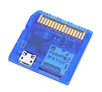 LICAEVEY Open Source Game Card Reader for DS Consoles, Support for 2040 MCU Flash Card Reader 6MB S, for NDS NDS Lite DSi 3DS 2DS New 3DS XL LL Homebrew Backup (Transparent Blue)
