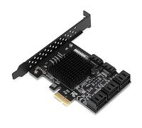 LICAEVEY PCI-E to SATA 3.0 Controller Card, 8 Port SATA3.0 Interface 6Gbps Expansion Card, PCI-E 1X 2X 4X 8X 16X, for 8 10 for Ubuntu