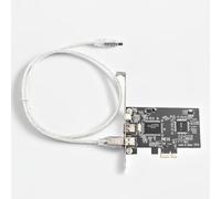 LICAEVEY PCIe Firewire 400 Controller Card with Cable - 3 Port IEEE 1394a Adapter (2x 6-Pin, 1x 4-Pin) for Wins 10 | 8 | 7 | OS X