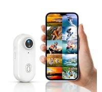 LICAEVEY Pet Collar Camera 1080P HD Wireless, Wide Angle Magnetic Wearable Video Recorder with Back Clip, Small Action Camera for Outdoor Sports Vlogging First Person View Recording (White)