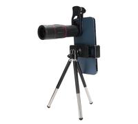 LICAEVEY Phone Camera Lens Kit 28X Telephoto, 0.6X Wide Angle, 20X Macro & 198° Fisheye, 4 in 1 HD Multicoated Lens for i Phone Android, with Tripod Clip & Universal Mount