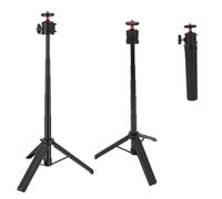 LICAEVEY Phone Selfie Stick Tripod with Cold Shoe Mount, 360° Metal Ball Head Phone Tripod Stand, 1/4 Inch Screw, Portable for Desktop Live Streaming Photography