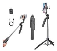 LICAEVEY Phone Stabilizer Tripod with Auto Face Body Tracking, 360° Rotation Extendable Selfie Stick, Wireless Remote Control, AI Gimbal for OS X Android Live Streaming Vlogging