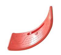 LICAEVEY Plastic Kids Rocker Board for Muscle Control and Balance, Children's Wobble Board for Sensory Development, Interactive Toy for Learning and Playing, 22.9oz (Red)