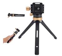 LICAEVEY Portable Desktop Mini Tripod with 360° Ball Head, Adjustable Camera Stand for DSLR Mirrorless, Quick Release Plate, High Load 11lbs for Vlog Video (Gold)