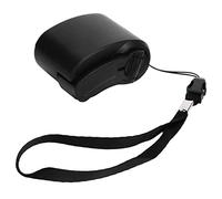LICAEVEY Portable Hand Crank USB Power Bank, Emergency Phone Charger with Manual Generator for Outdoor Camping Hiking, Red LED Light Included (Black)